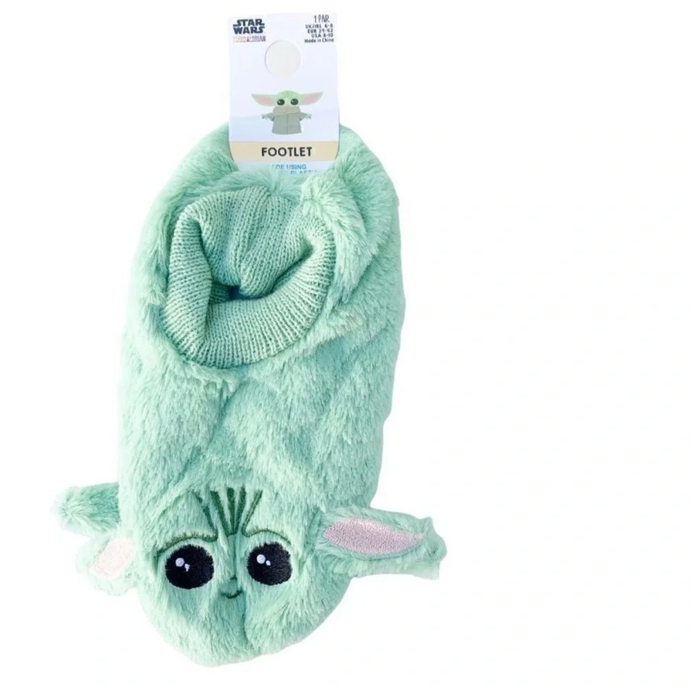 Star Wars Green Baby Yoda Slippers
